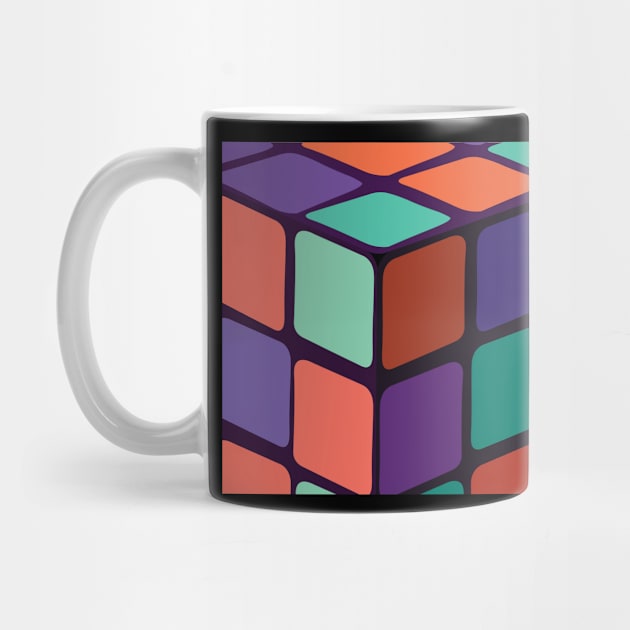 Rubik's cube 80s by Marounkai